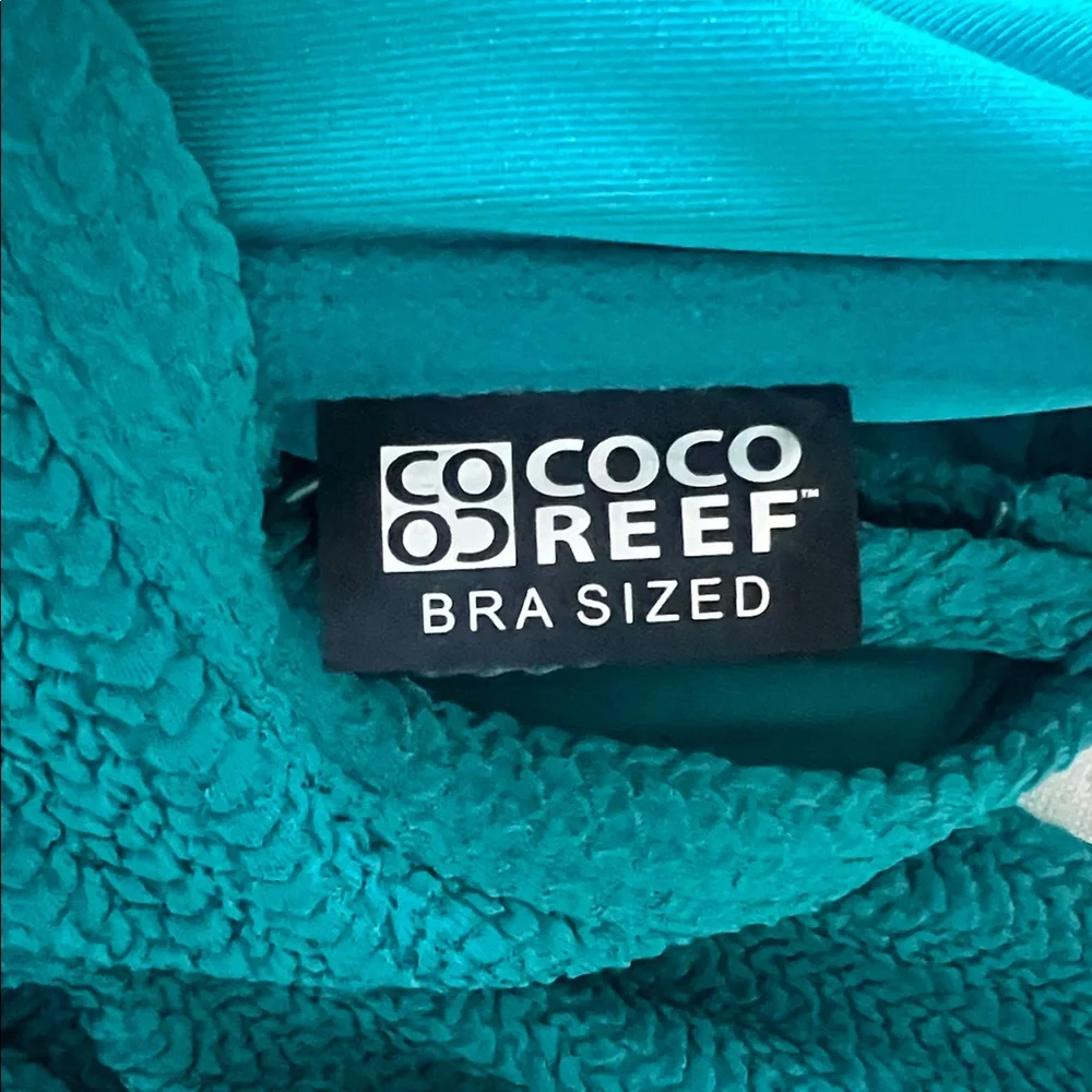Coco Reef Teal Textured Tankini Top - Picture 4 of 5